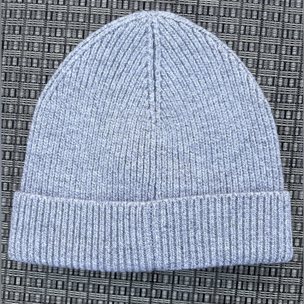 ❌SOLD❌ BNWT - RAG & BONE Ribbed Wool Beanie Grey Melange - Picture 2 of 8